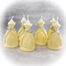 Set of 15 Handcrafted Glitter Finish Dress Candles for 15-Year-Old Ceremony 10