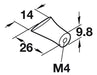 Manija Para Mueble Hafele Cromo Mate 14mm 133.91.400 5