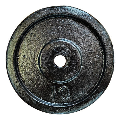 10kg Cast Iron Weight Plate - 100% Solid 0