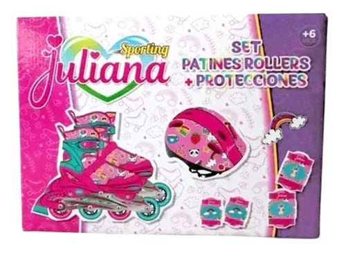 Sisfriends Juliana Set Patines Rollers + Protecciones Medium 0