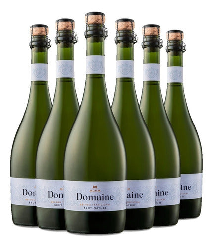 Mumm Domaine Brut Nature Sparkling Wine Box of 6 x 750 ml 0