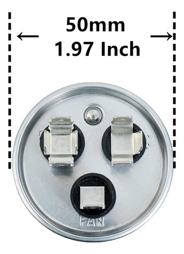 Bojack 35+5uf 35/5mfd ±6% 370v Cbb65 Condensador De Arranque 1