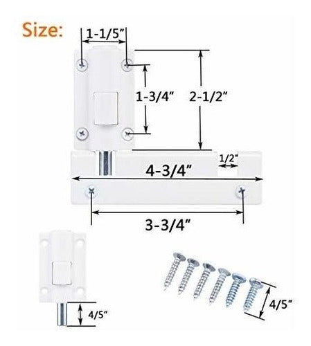 Hausun Patio Sliding Door Security Foot Lock Kick Lock 2