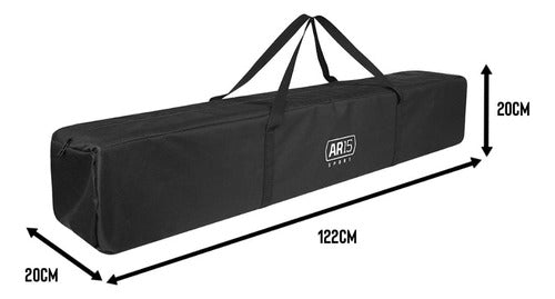 Bolsa De Transporte Grande Ar15 Sport Preta 122cm Com Alça 3