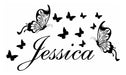 Vinilo Decorativo Pared [1f9zgqte] Jessica Nombre 0