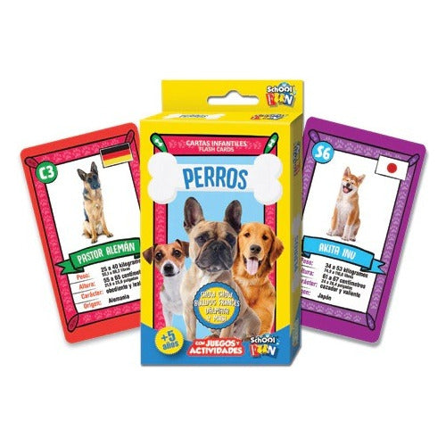 Cartas Educativas Perros Con Juegos School Fun Plow 0