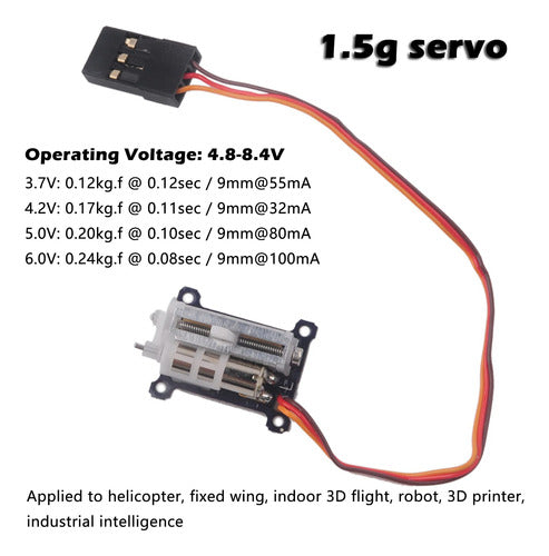 Wishiot Tiny 1.5g Servo Micro Linear Digital Servo for RC 1