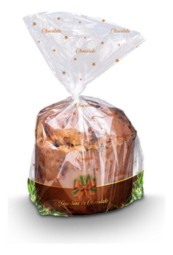 Embalagem Panetone Chocolate  Chocotone 500gr C/ 100 Un 0