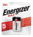 Energizer MAX 9V Rectangular Battery Pack of 4 Units 1