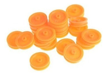 20pcs 2mm Agujero Naranja Plástico Polea De Diy Juguetes Rc 2