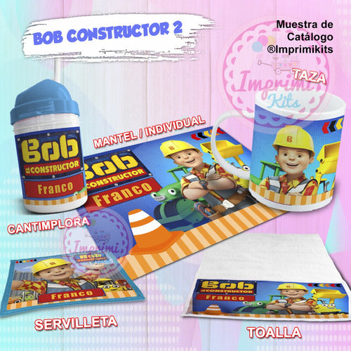 Plantillas Set Jardin Sublimar Diseños Bob El Constructor 2 1