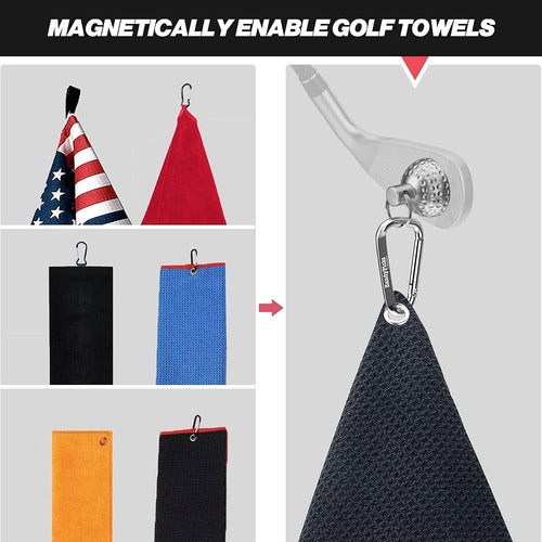 Handy Picks Practical Magnetic Golf Towel Clip, Unique Design 1