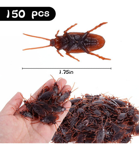 Lovestown Prank Kit with 150 Fake Cockroaches 4.45 cm for Hall 1