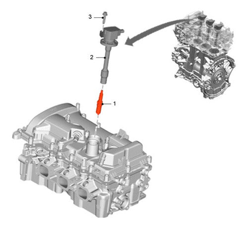 Ford KA/ECSOPORT Ignition Spark Plug from 7/2018 to Present 0