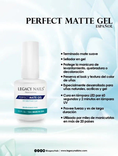 Perfect Matte Gel Uv Led Legacy Nails 1