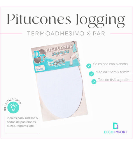 DT Pitucones Jogging Termoadhesivo Art 11226 Por Par 1