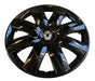 Renault 14-Inch Black Wheel Cup with Chrome Logo 2