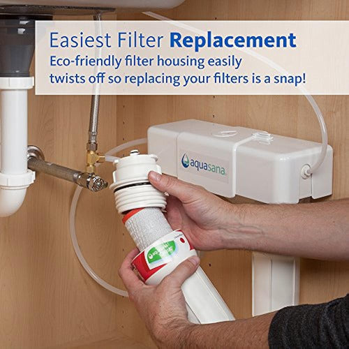 Aquasana AQ-5300+R Under Sink Water Filter Replacement 2