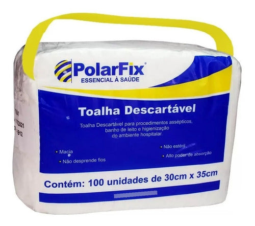 Toalha Descartável Não Estéril 30cm X 35cm - Polarfix 1