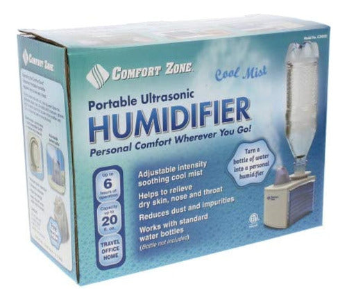 Humidificador Ultrasónico Portátil Comfort Zone | Convierta 2