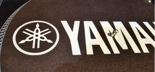 Yamaha Logo Blanco Fondo Negro Slipmat Paño Suave Scratch 2