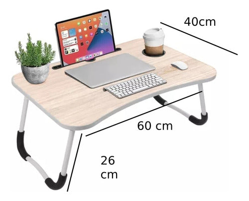 FR Portable Folding Breakfast Tray for Bed and Laptop Use 1