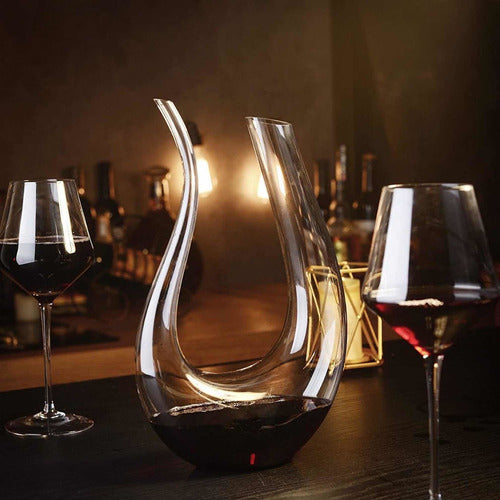 Decantador Glass U-Shaped Wine Decanter - Launch Offer 0