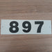 Stainless Steel House Number Plate + 3 Numbers Black 12 cm Address Sign 2