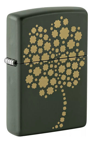 Zippo Original Model 48501 Green Tree Lighter with Lifetime Warranty 0