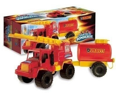 Duravit Fire Truck Set - Small Plastic Vehicle 0