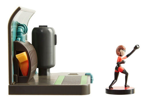 Playset Con Mini Figuras Elastigirl Laborat Los Increíbles 2 3