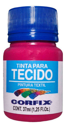 Tinta Para Tecido Fosca Corfix 338 Rosa Escuro 37ml 0