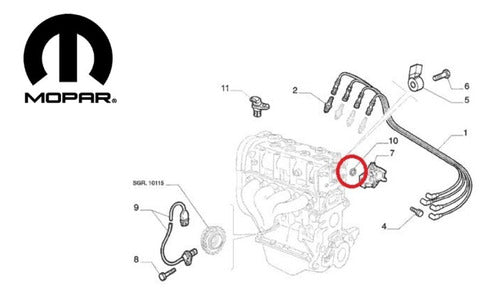 Fiat Oring Bobina Original Punto 1.4 8v 14463980 2