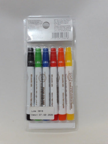 Deli&Arts Edible Ink Markers X 6 Fibers 1