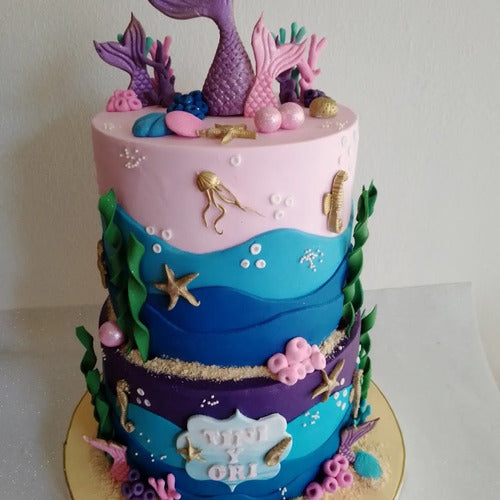 Reyna tortas Torta Decorada Infantil Sirenas 1