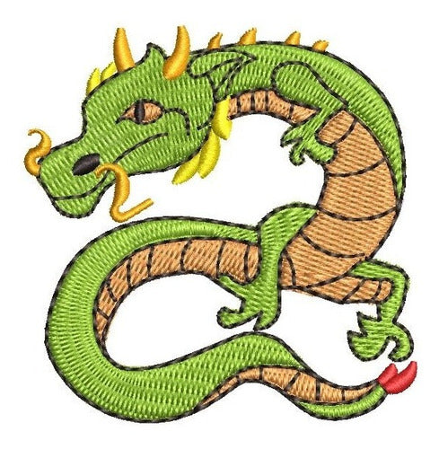 Dragon 2 Embroidery Digital Designs Set 0