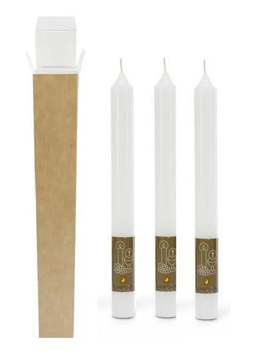 Prod Nacional Baptism or Communion Candle Set of 5 Units in Box 2