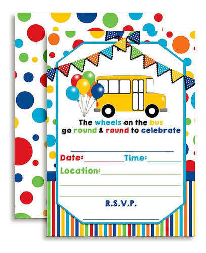 Amanda Creation Wheels On The Bus Themed Birthday Party Fill 0