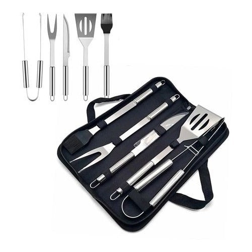 Set Asador Parrillero Con Estuche 5 Piezas 0