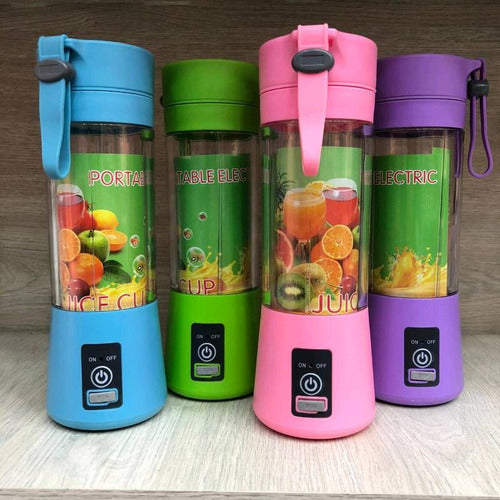 Portable Juicer Mini Blender Thermos - Rechargeable X3 Units 4