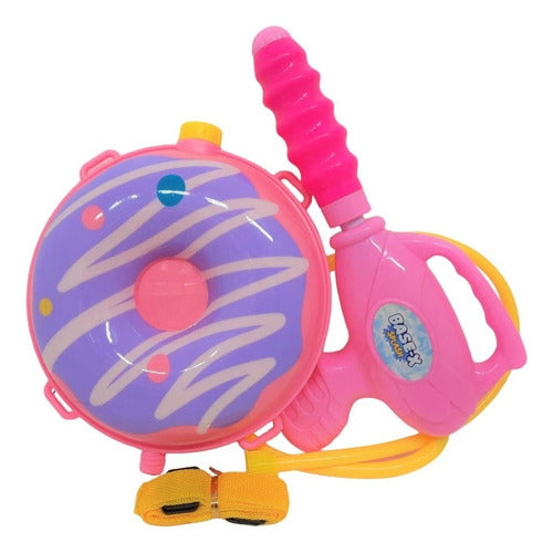 Rainbow Donut Water Backpack with TTS Tuttishop Water Gun 0