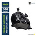 500 Black Heavy-Duty Residue Trash Bags 50x70 0