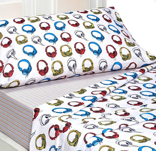 Children's Bed Sheets 1.5 Twin Danubio Percal 7