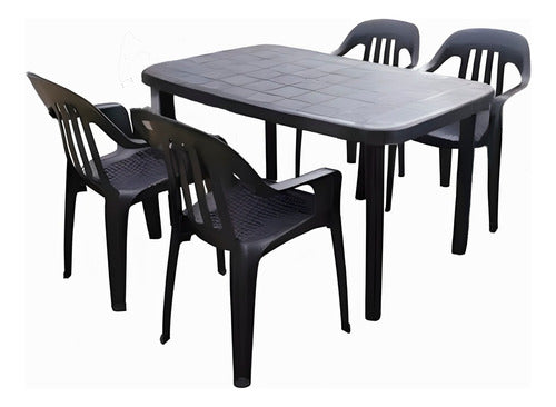 Waterproof Rectangular Outdoor Table Cover with 4 Chairs 11