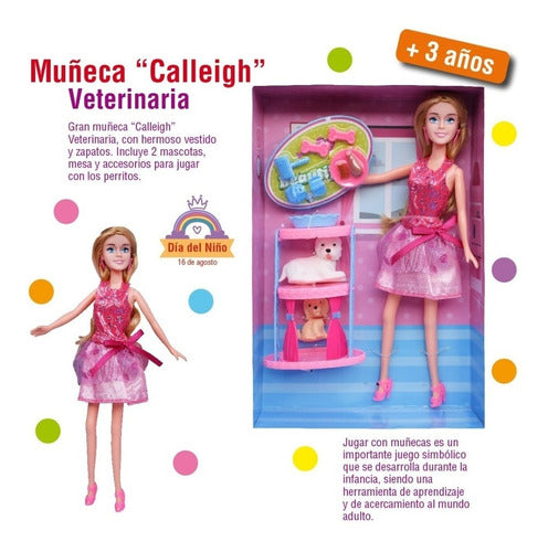 Compranet Muñeca Calleigh Veterinaria En Caja - 3869 4