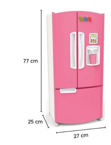 Geladeira Infantil Grande Frost Fun Candy Rosa - Sai Agua 1