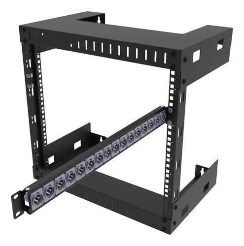 Qiaoyoubang Rack Panel with Hinges 1U 16D with 16 Holes 4