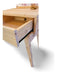 Nordic Style Notebook Desk with Drawer and Metal Guides - Pine Wood 3