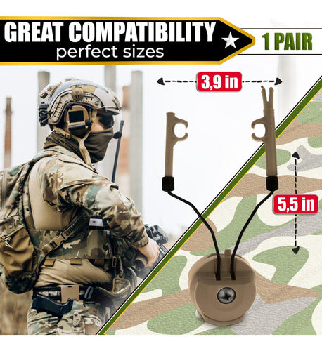 Peltor Adaptador De Auriculares Con Riel De Arco Comtac 1