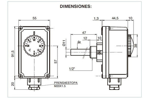 IMIT Termostato Rowa De Inmersion Imit TC2 5